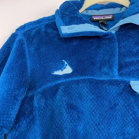 Patagonia Polartec 1/4 snap-T blue outdoor pullover sweater women's size XS - Picture 6 of 16